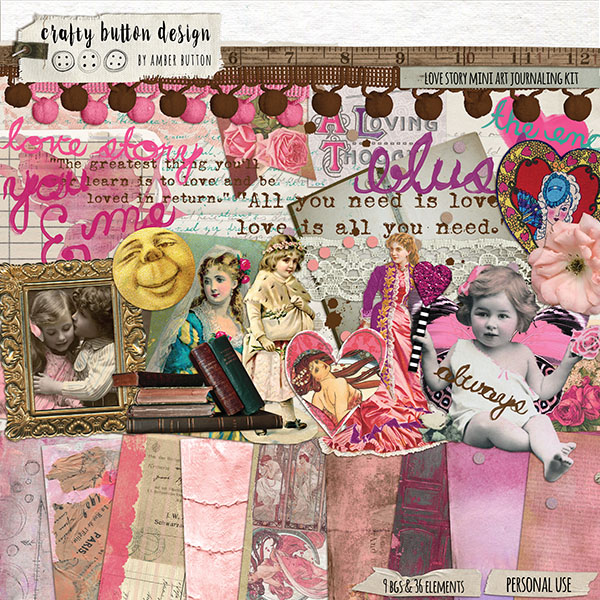 Love Story Art Journaling Kit