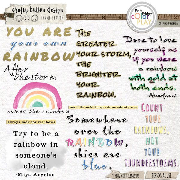 Rainbow Words