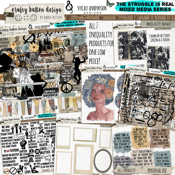 The Struggle is Real: Inequality Collab Mega Collection by Crafty Button + Vicki Robinson