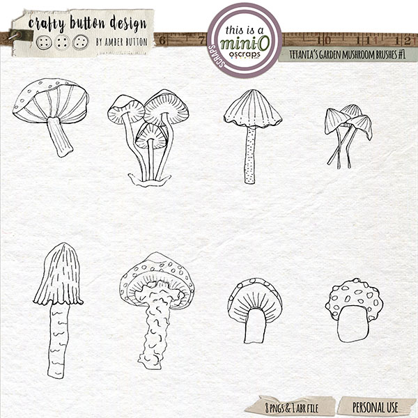 Titania's Garden Mushroom Brushes Vol2