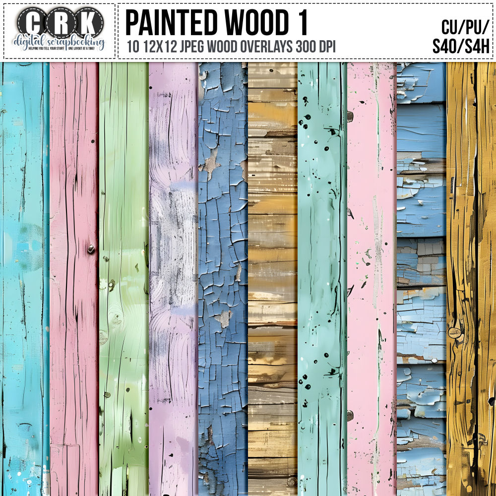 (CU) Painted Wood Set 1 by CRK  