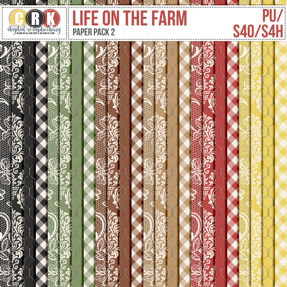 Life On The Farm - Paper Pack 2 by CRK