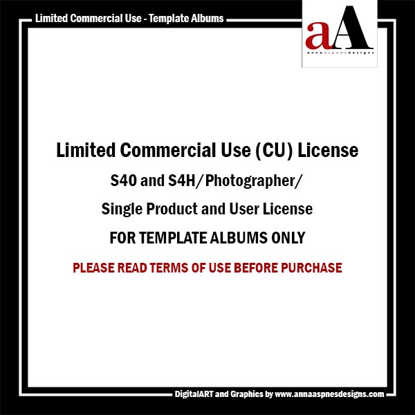 Limited Commercial Use License - Albums Limited Commercial Use License - Albums