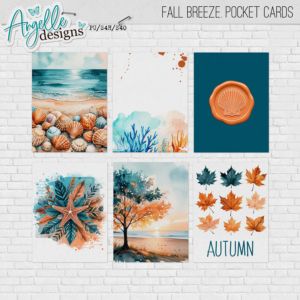 Fall Breeze Pocket Cards by Angelle Designs 
