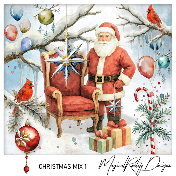 Christmas Mix 1 CU by MagicalReality Designs 