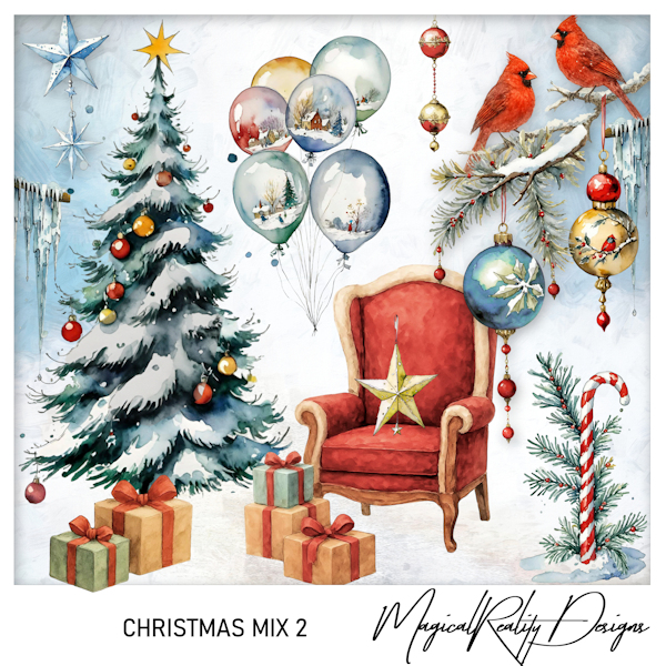 Christmas Mix 2 CU by MagicalReality Designs 