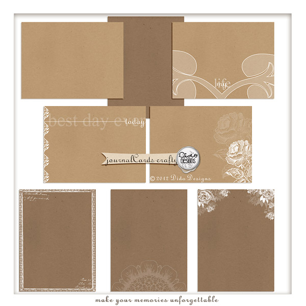 journaling cards { crafty } by Dido Designs. journaling cards { crafty } by Dido Designs.