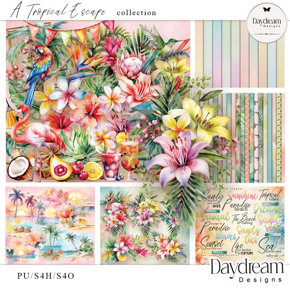 A Tropical Escape Collection by Daydream Designs      