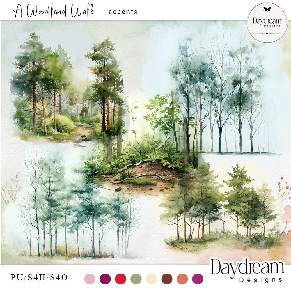 A Woodland Walk Accents by Daydream Designs  