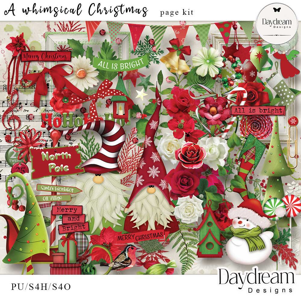 A Whimsical Christmas Page Kit by Daydream Designs   