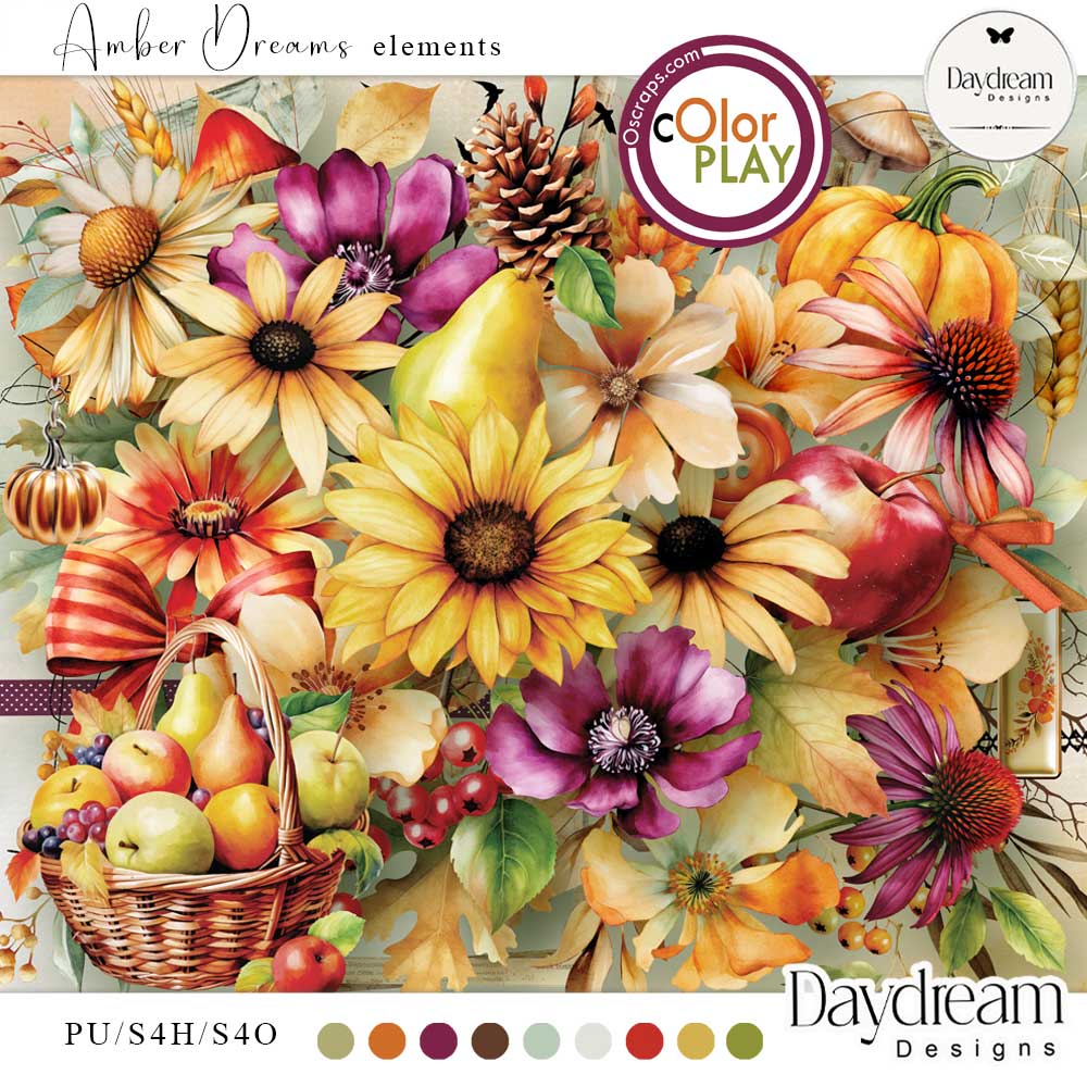 Amber Dreams Page Kit by Daydream Designs     