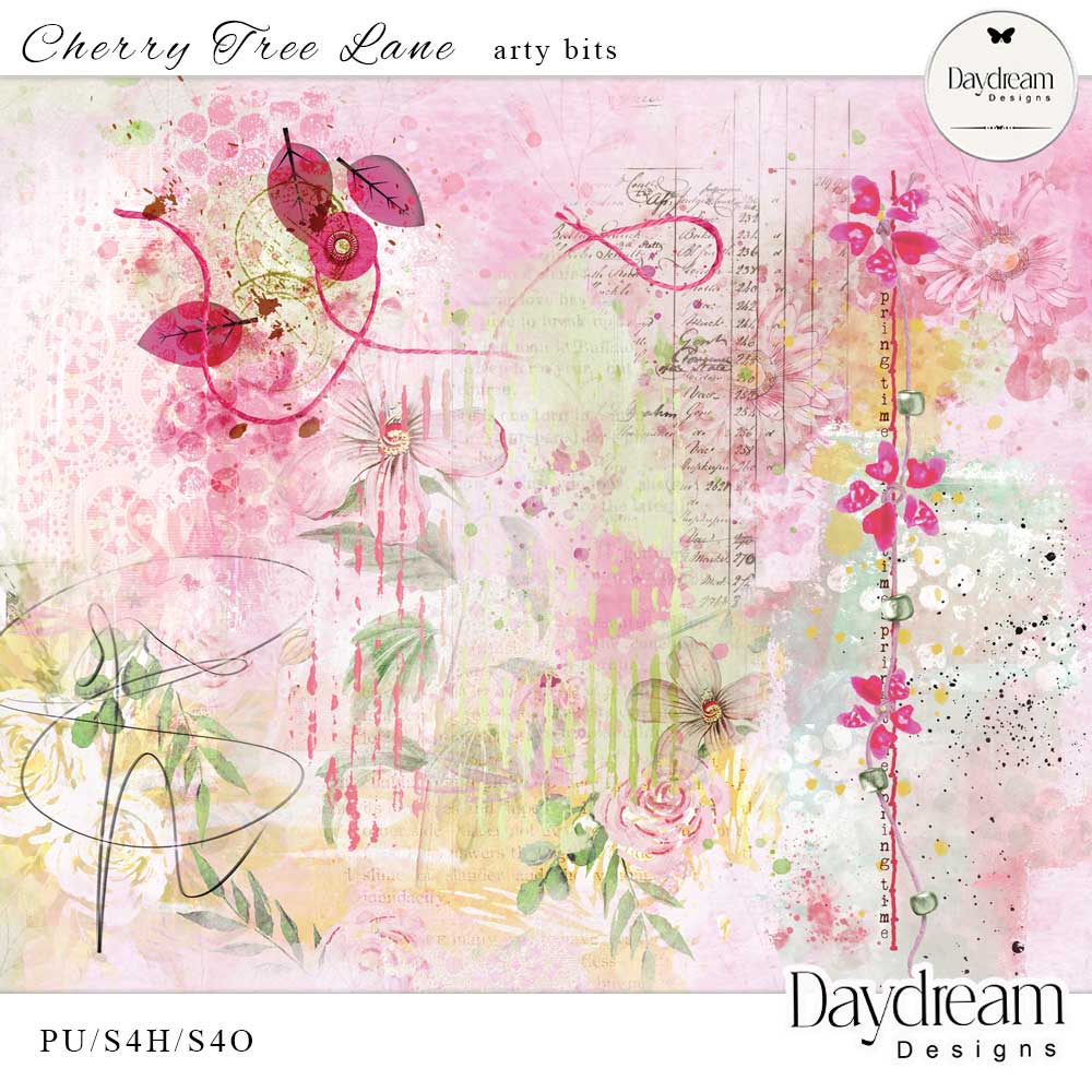 Cherry Tree Lane Arty Bits by Daydream Designs   