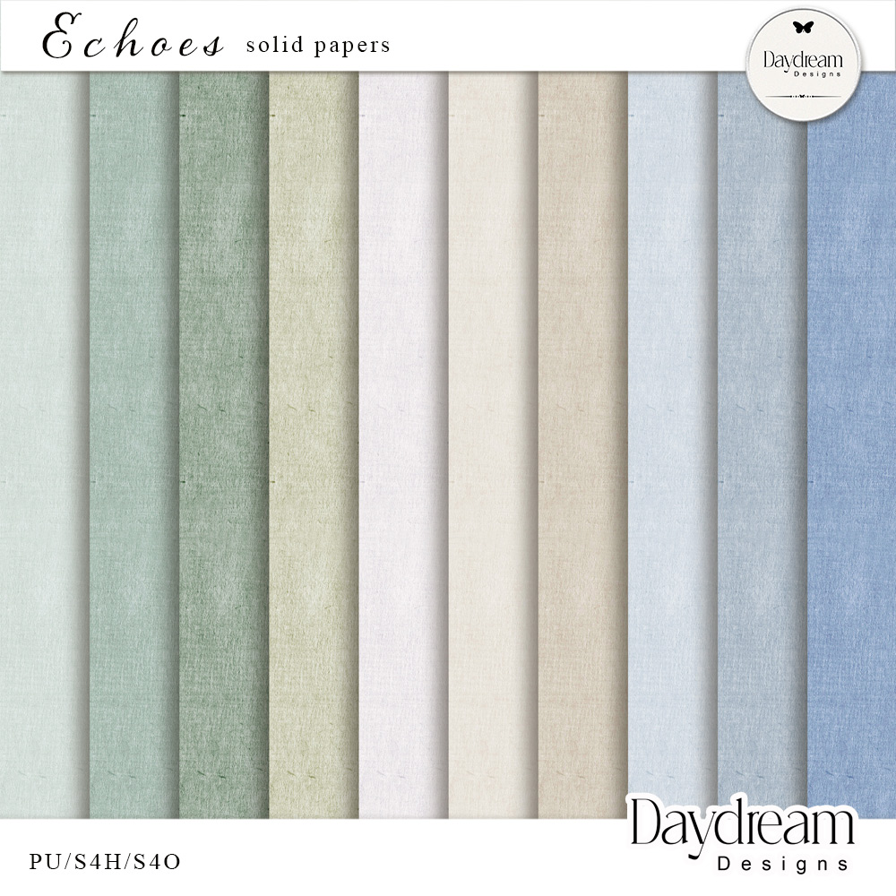 Echoes Solid Papers by Daydream Designs
