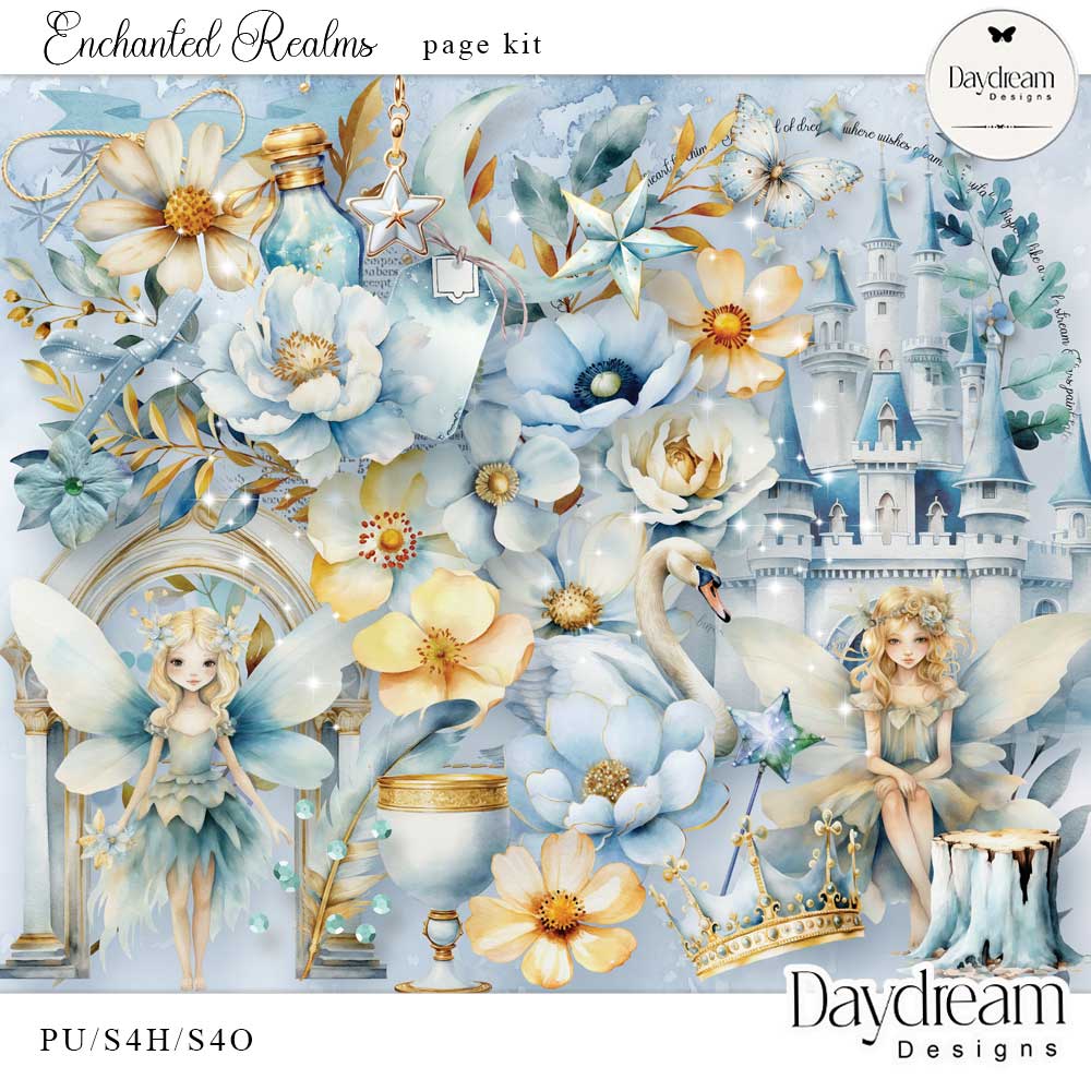 Enchanted Realms Page Kit by Daydream Designs  