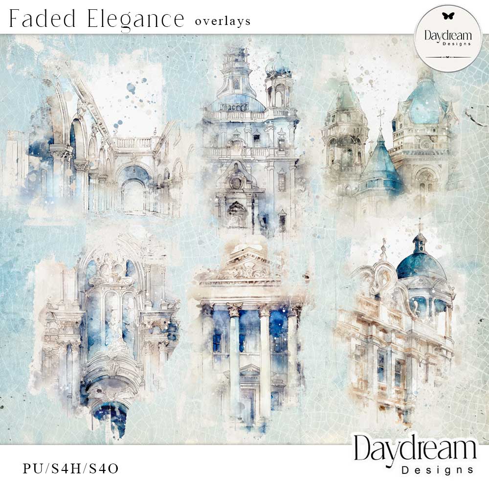 Faded Elegance Overlays by Daydream Designs  