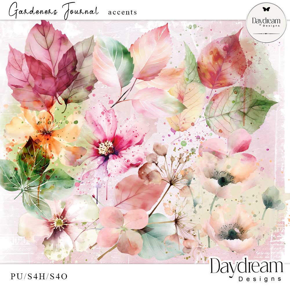 Gardeners Journal Accents by Daydream Designs   