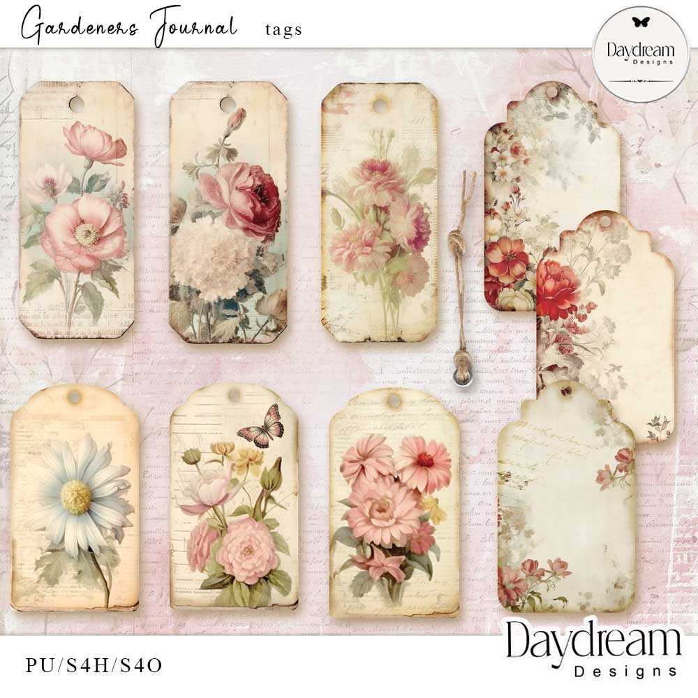 Gardeners Journal Tags by Daydream Designs  