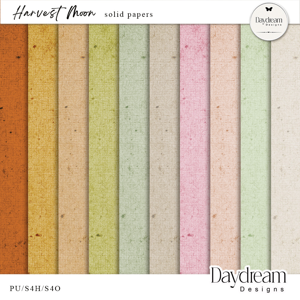 Harvest Moon Solid Papers by Daydream Designs