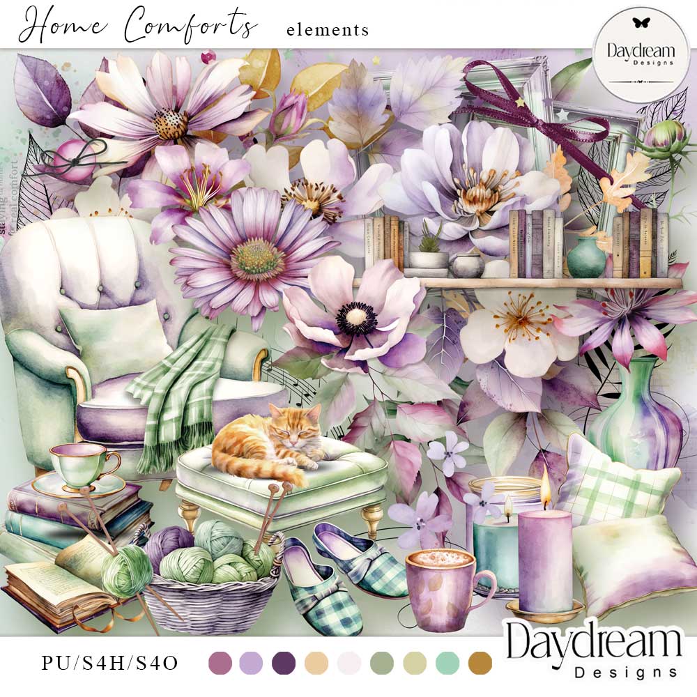Home Comforts Page Kit by Daydream Designs     
