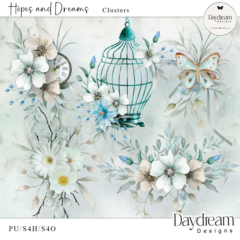 Hopes And Dreams Clusters by Daydream Designs 