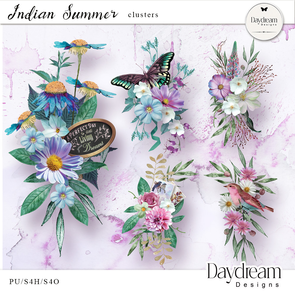 Indian Summer Clusters by Daydream Designs   