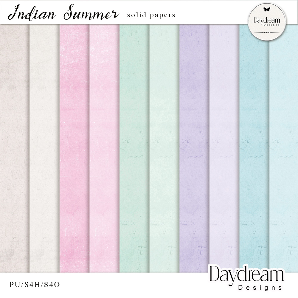 Indian Summer Solid Papers by Daydream Designs