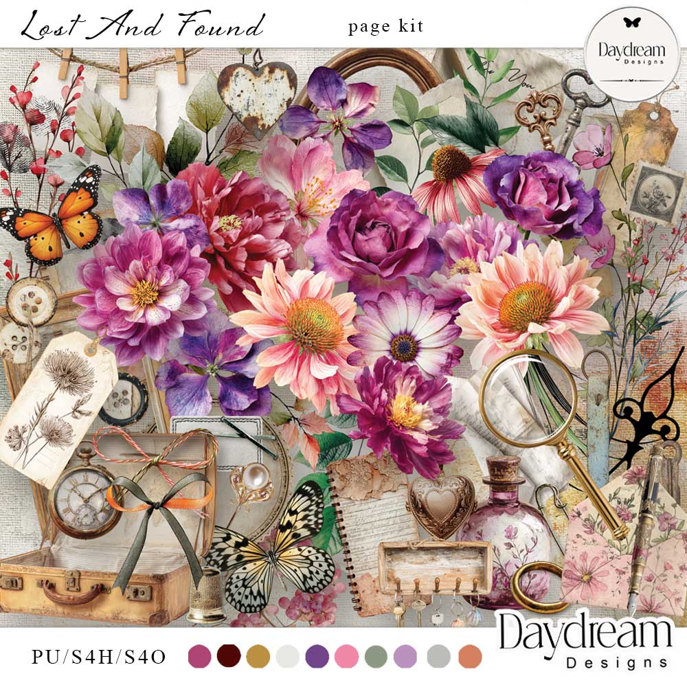 Lost And Found Page Kit by Daydream Designs   
