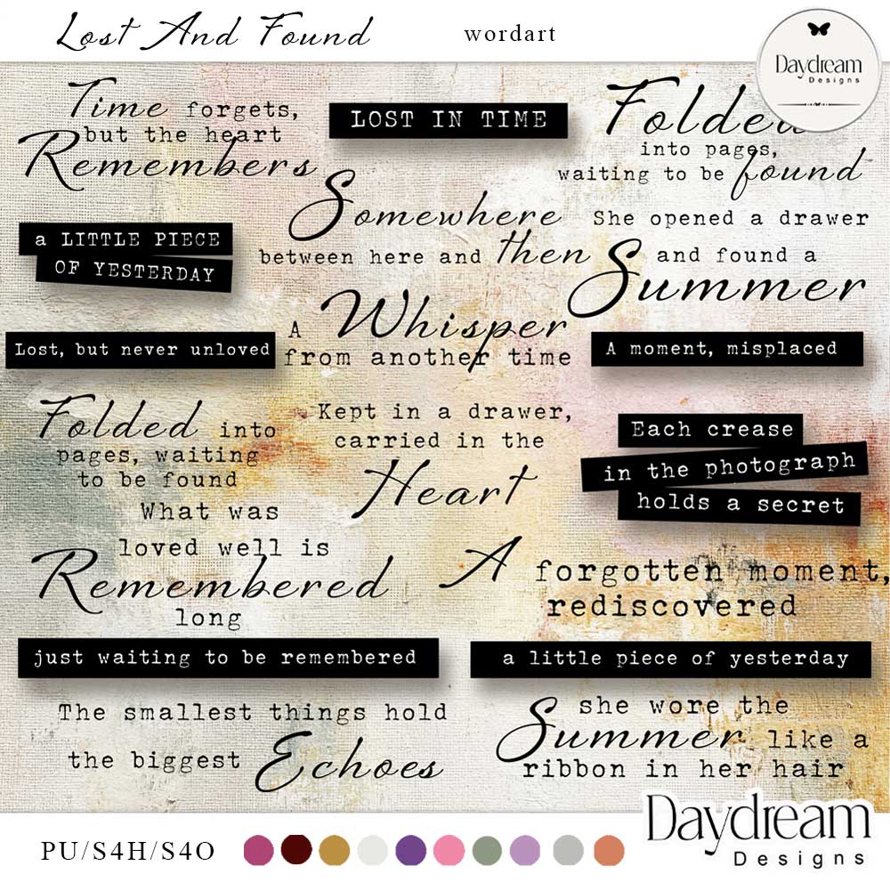 Lost And Found WordArt by Daydream Designs  