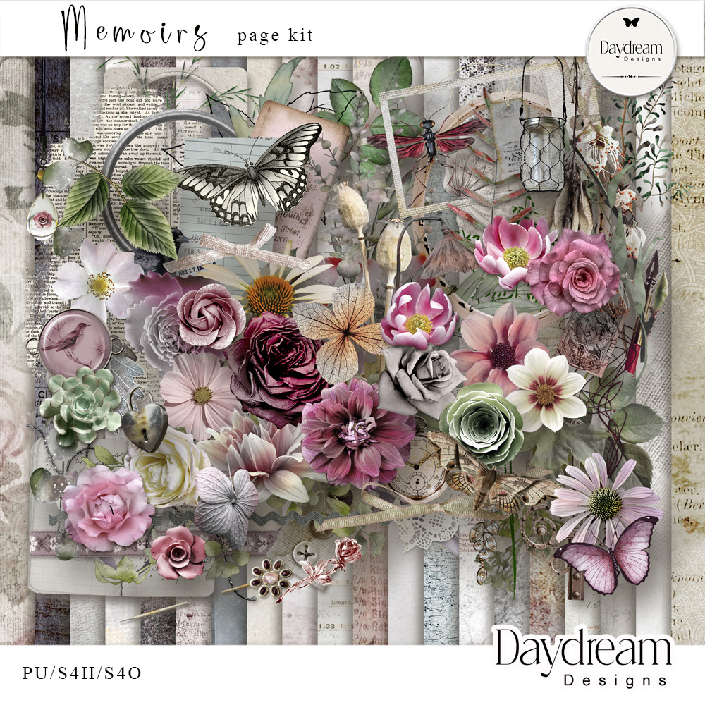 Memoirs Page Kit by Daydream Designs