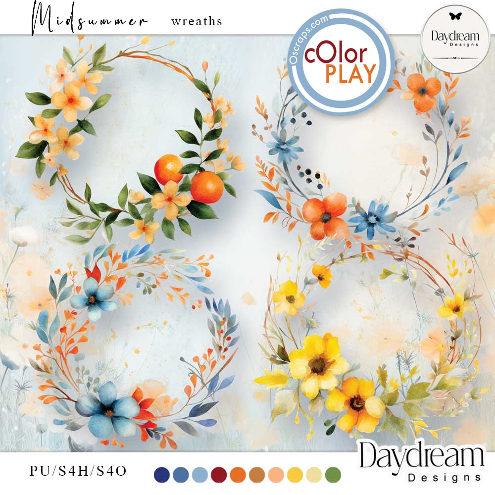 Midsummer Wreaths by Daydream Designs   
