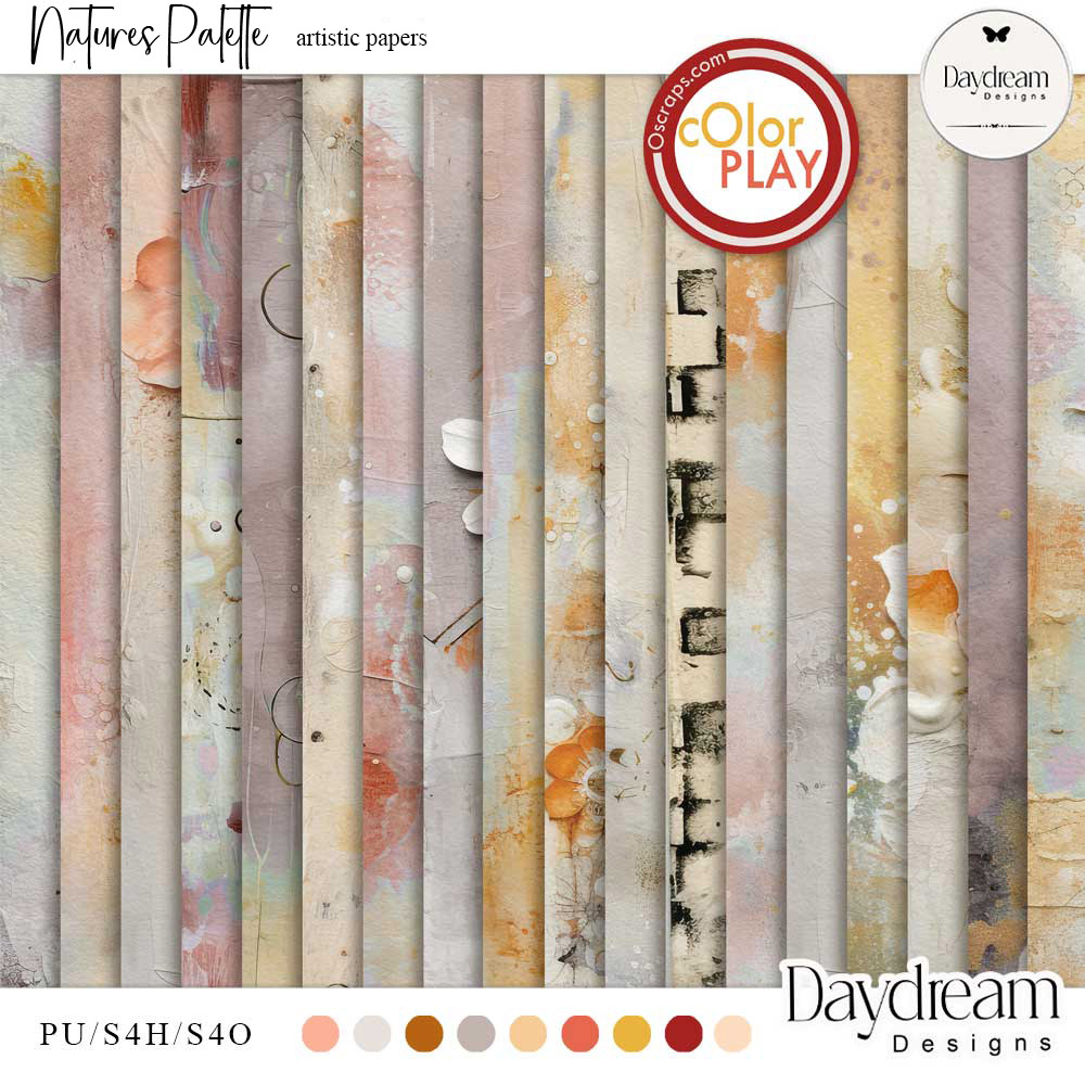 Natures Palette Artistic Papers by Daydream Designs 