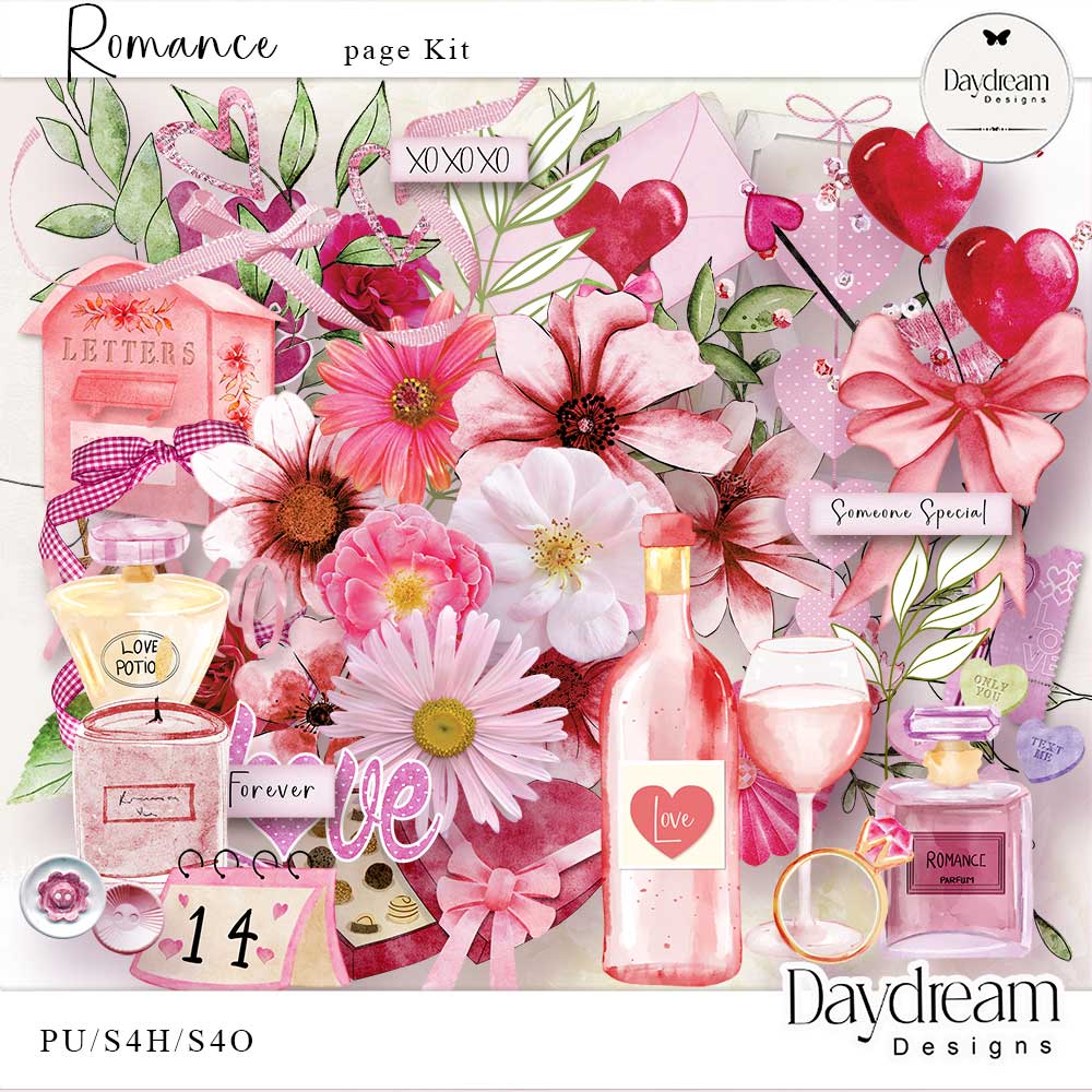Romance Page Kit by Daydream Designs