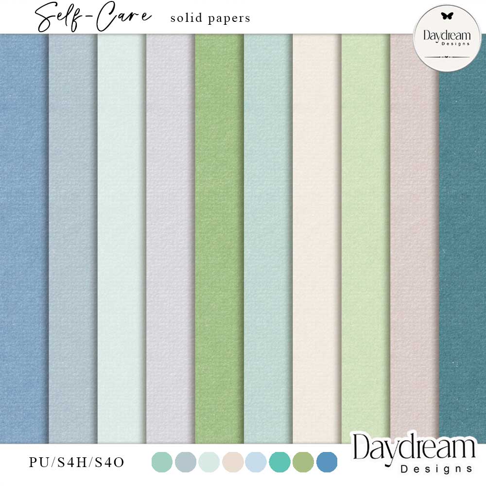 Self Care Solid Papers by Daydream Designs