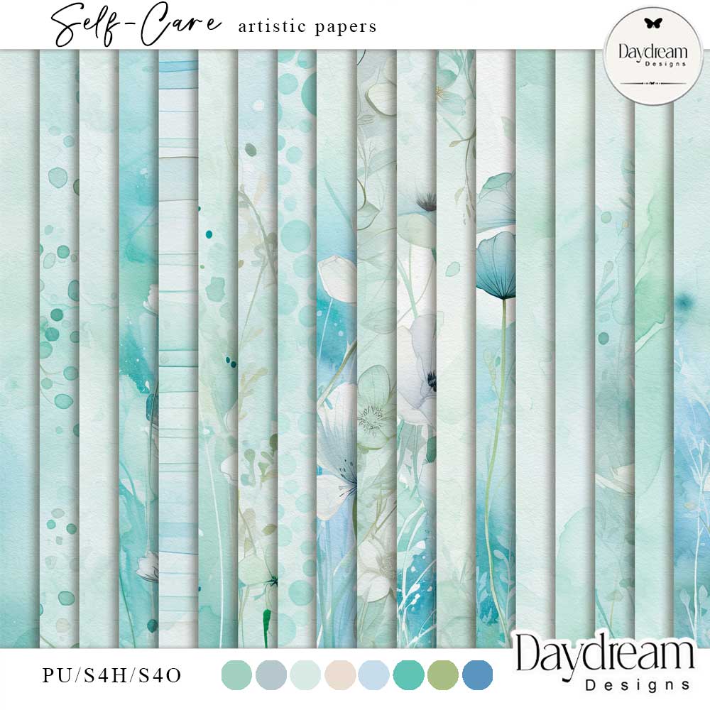 Self Care Artistic Papers by Daydream Design