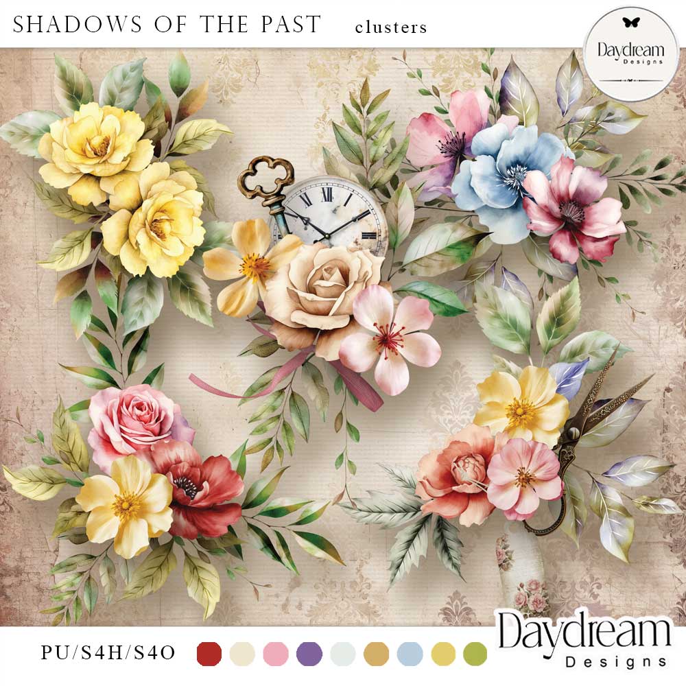 Shadows Of The Past Clusters by Daydream Designs     