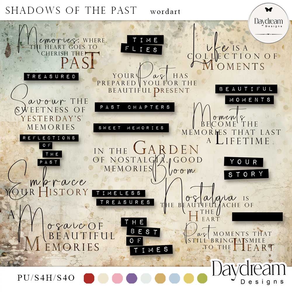 Shadows Of The Past WordArt by Daydream Designs 