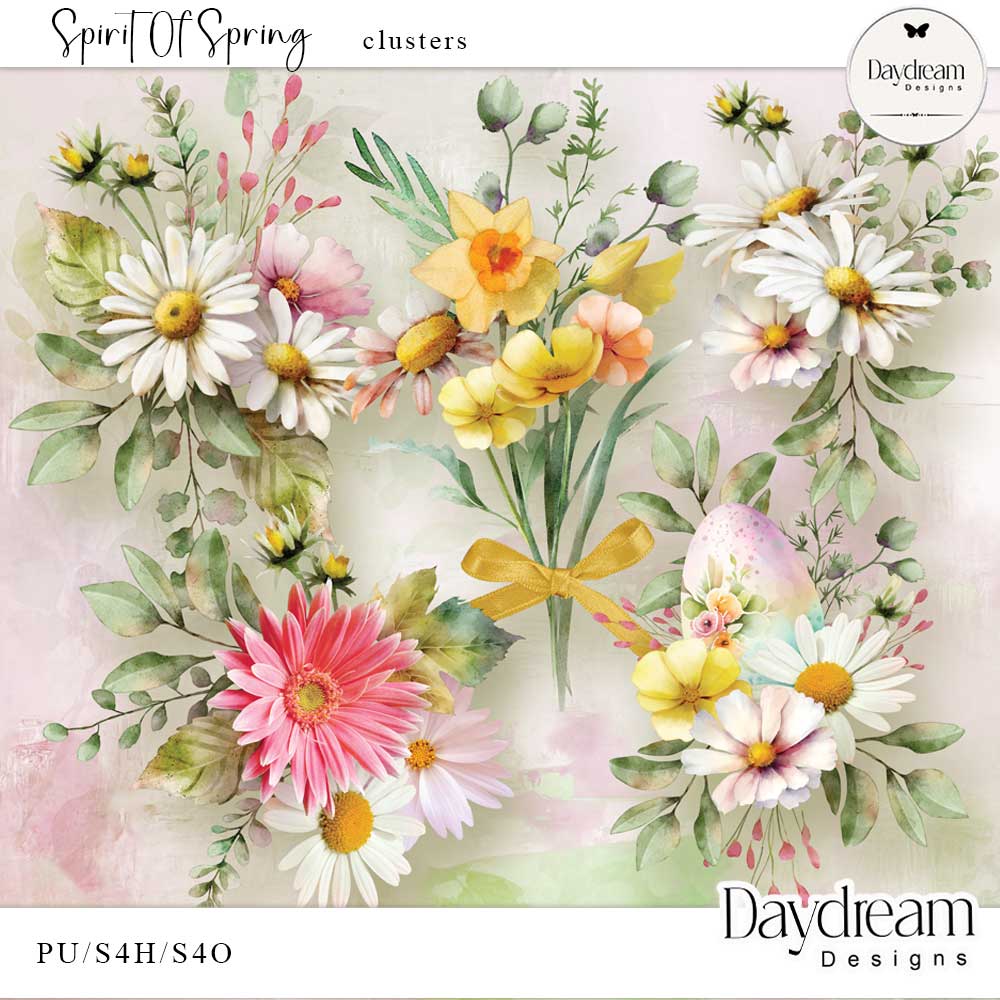 Spririt Of Spring Clusters by Daydream Designs 