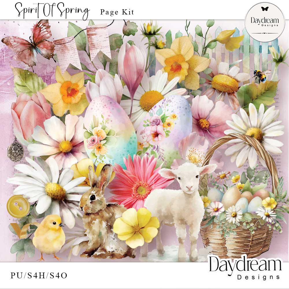 Spririt Of Spring Page Kit by Daydream Designs  