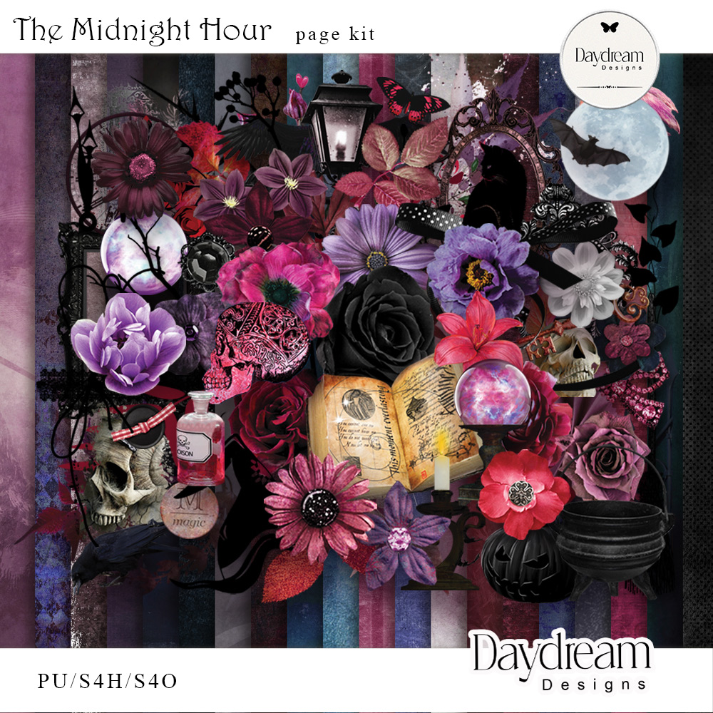 The Midnight Hour Page Kit by Daydream Designs   