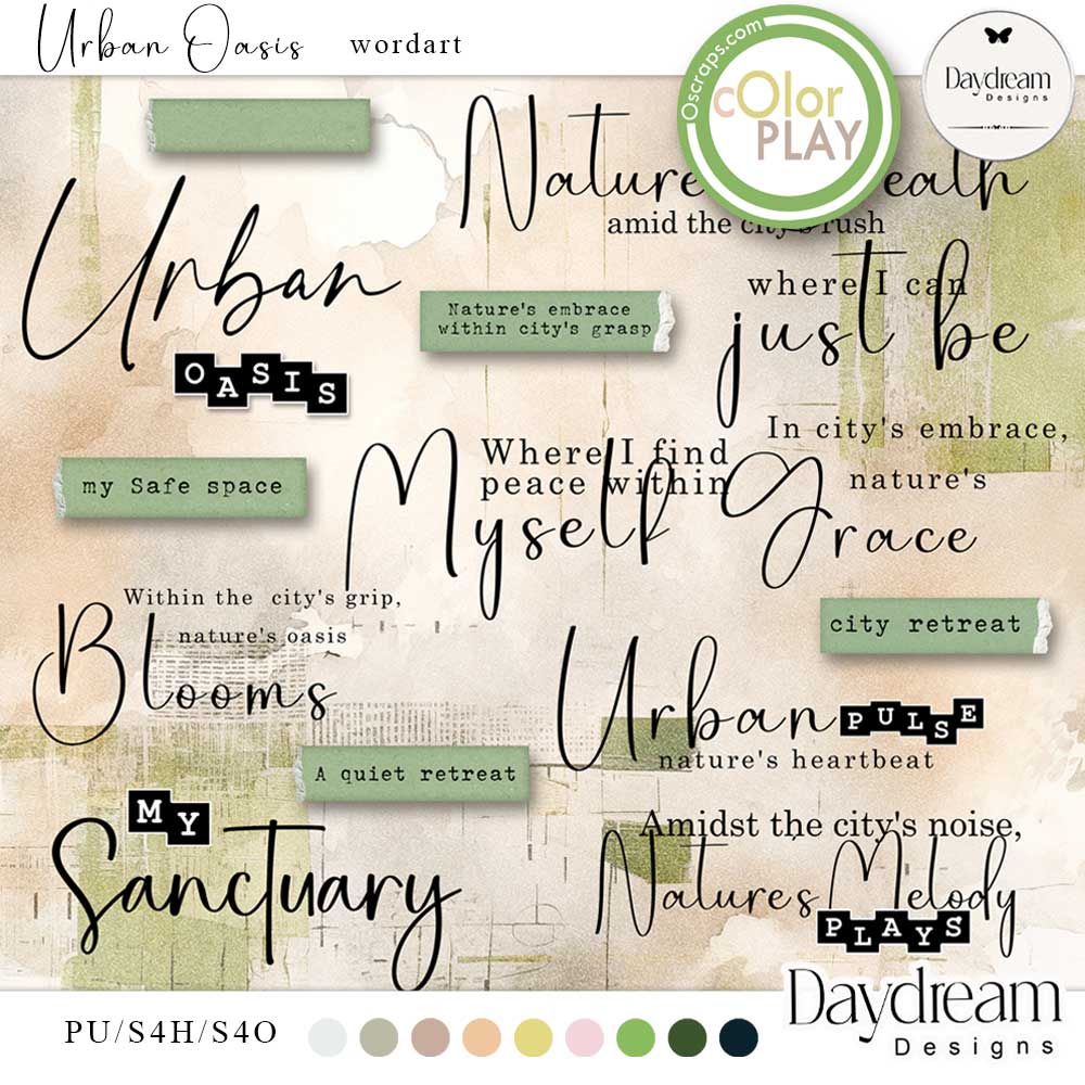 Urban Oasis WordArt by Daydream Designs  