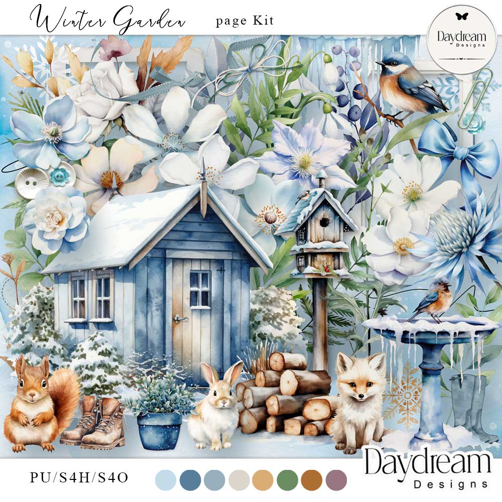 Winter Garden Page Kit by Daydream Designs    
