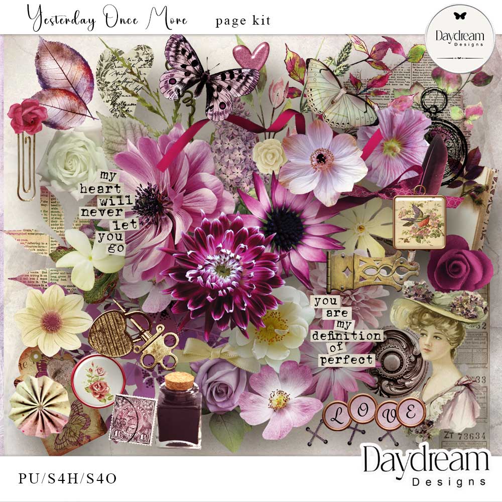 Yesterday Once More Page Kit by Daydream Designs 