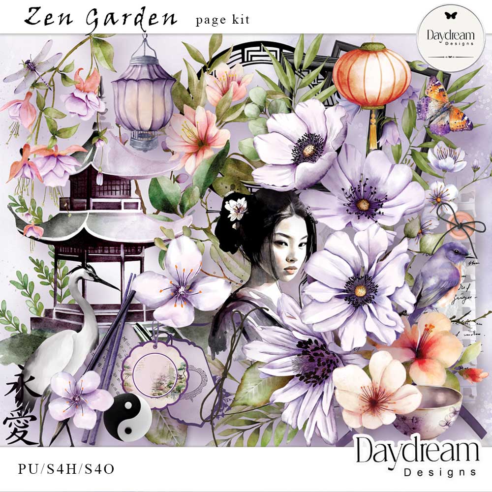  Zen Garden Page Kit by Daydream Designs 