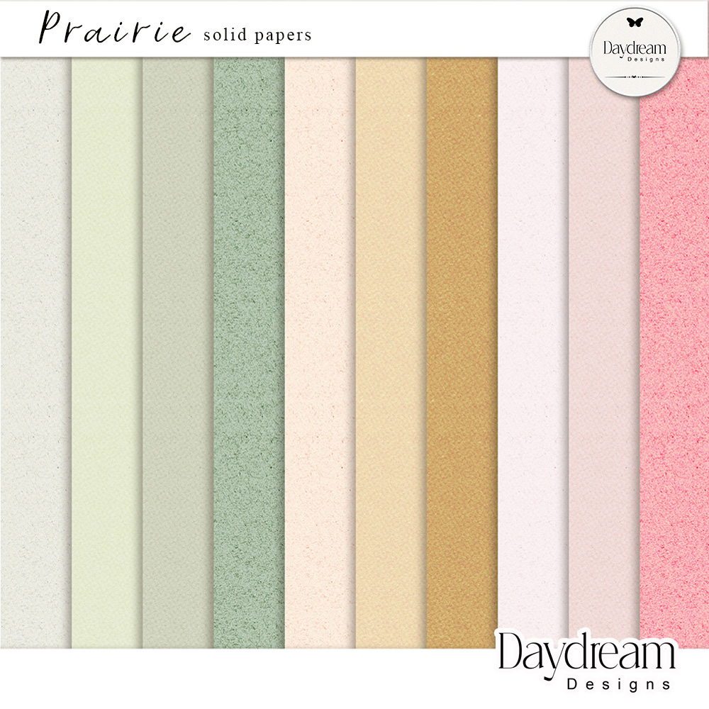 Prairie Solid Papers by Daydream Designs