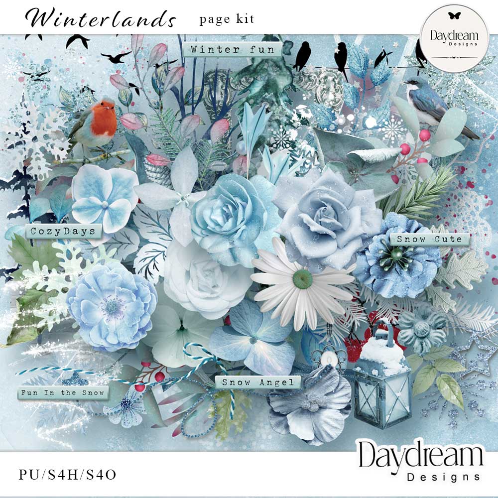 Winterlands Page Kit by Daydream Dsigns   