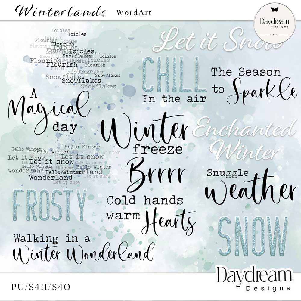 Winterlands WordArt by Daydream Dsigns  