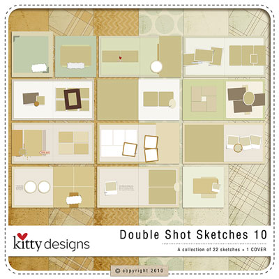 Double Shot  Sketches 10 Layered Templates