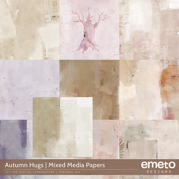 Autumn Hugs Mixed Media Papers 