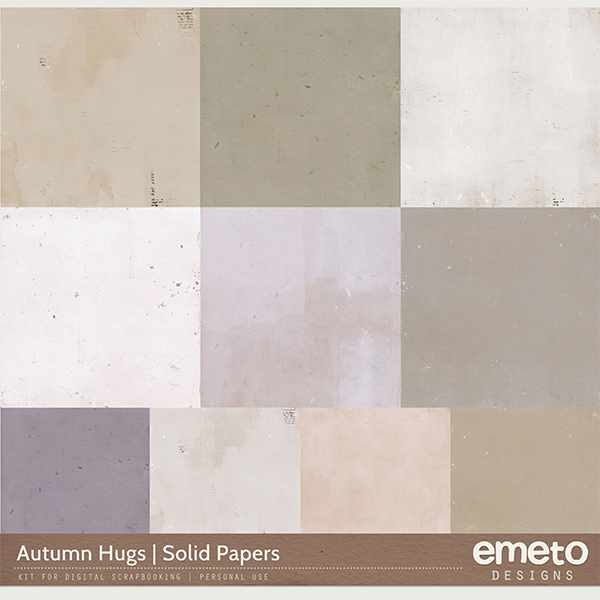 Autumn Hugs Solid Papers 