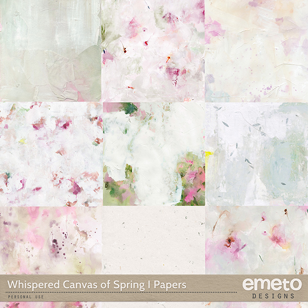 Whispered Canvas of Spring Papers